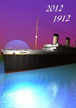 Titanic 1912 - 2012 and sky