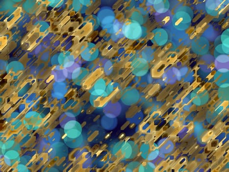 Abstract Gold and Blue Background