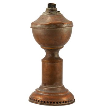 Vintage lamp isolated on white background