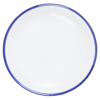 Empty plate on white blackground, clipping path