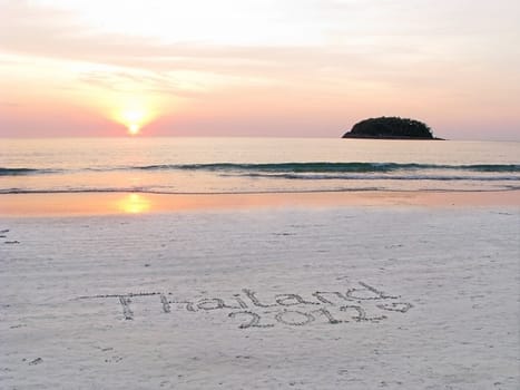 Beautyful Sunset on island in Thailand, 2012