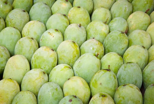 Ripe mango fruit pattern as the background