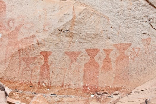 ancient painting,Phatam National Park, Ubonrachathani, Thailand