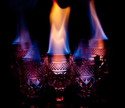 Drinks on fire