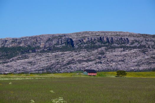 Typical Landscape in coastal Norway in summer