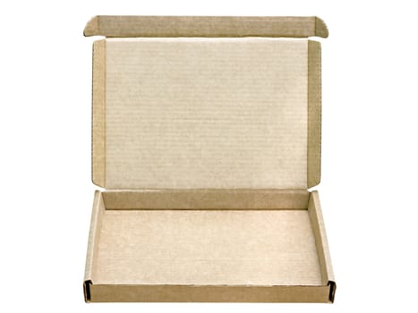 	
open cardboard box isolated on a white background