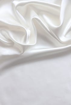 Smooth elegant white silk can use as wedding background 