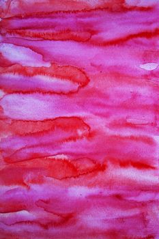 Abstract watercolor background with colorful different layers on paper texture 