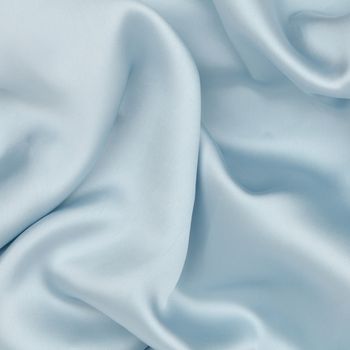  blue satin isolated on white closse up