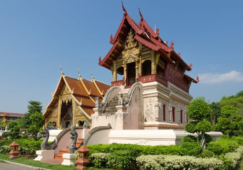 The small scripture repository, Wat Phra Singh, Chiang Mai, Thailand