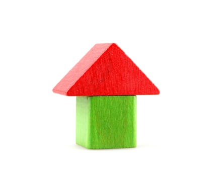 Wooden building blocks.