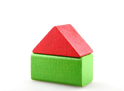Wooden building blocks.