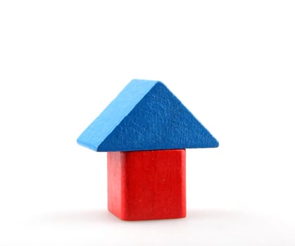 Wooden building blocks.