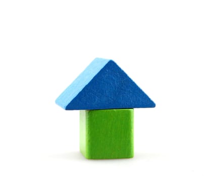 Wooden building blocks.
