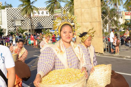 MANILA, PHILIPPINES - APR. 14: street dancers on parade during Aliwan Fiesta, which is the biggest annual national festival competition on April 14, 2012 in Manila Philippines.