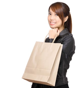 woman with shopping bag