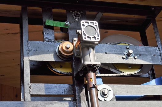 Detail of a lift evator motor