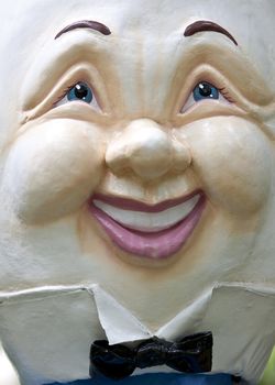 LIGONIER, PA - AUGUST 1, 2011: A Humpty Dumpty statue welcomes children at Idlewild Park. Idlewild is named "The Best Family Park in the World" by NAPHA