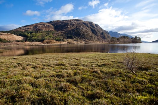 Landscape of Loch Shiel Lake and Reflection Glenn Finnan Highlands Scotland