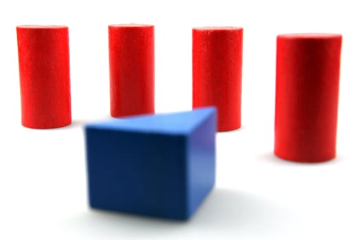 Wooden building blocks