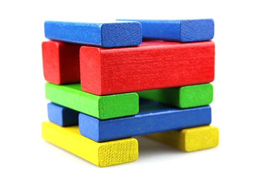 Wooden building blocks