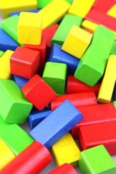 Wooden building blocks