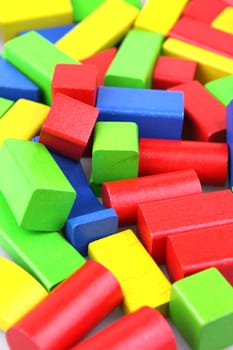 Wooden building blocks