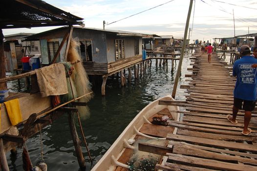 Village on water, Papua New Guinea