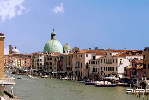 Grand Canal and Basilica Santa Maria della Salute, Venice, Italy