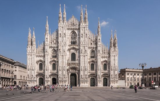 Duomo is the cathedral church of Milan, Italy