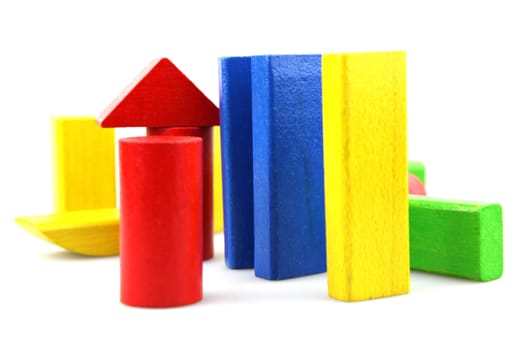 Wooden building blocks