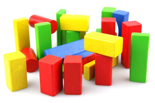 Wooden building blocks