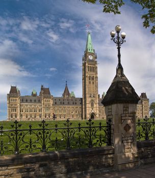 The Canadian Parliament Centre Block.