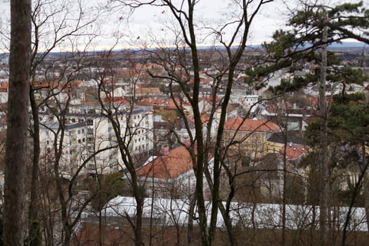 Beautiful views of European cities, central Europe