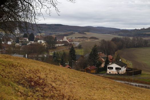 Beautiful views of European cities, central Europe