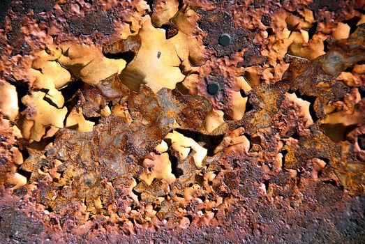Old rusty metal texture background. Grunge pattern