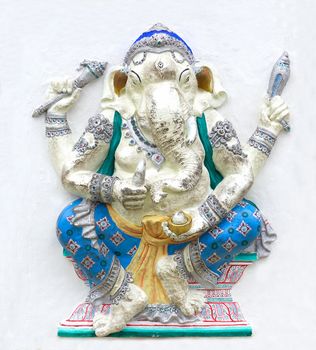 Hindu ganesha God Named Maha Ganapati at temple in thailand