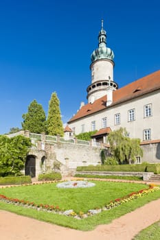 Castle of Nove Mesto nad Metuji with garden, Czech Republic