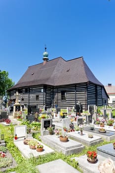 wooden church in Slavonov, Czech Republic