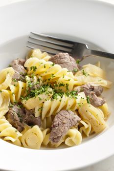 pasta with beef meat