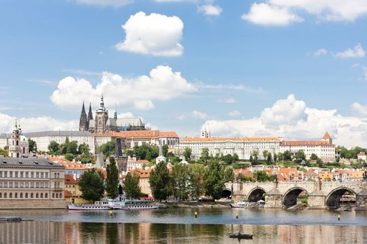 Hradcany with Charles bridge, Prague, Czech Republic