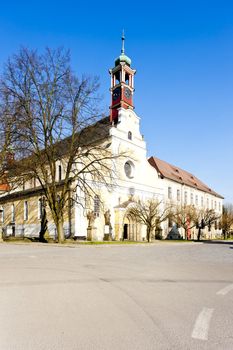 monastery's church of Virgin Mary assumption and benedictine monastery, Police nad Metuji, Czech Republic