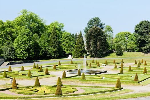 garden of Barnard Castle, North East, England