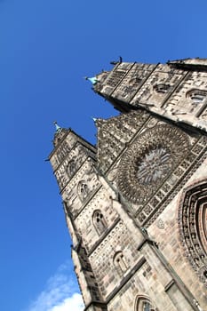 The Cathedral of Saint Lorenz in Nuremberg, Germany.