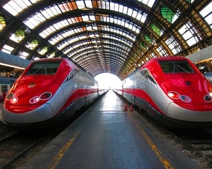 Railroad Station in MIlano, Italy                       