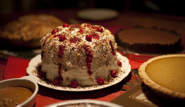 Black Forest Cake Served and Ready to Eat