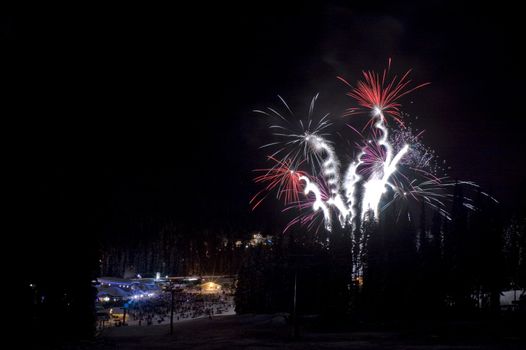 Fireworks during the New Years Eve celebrations