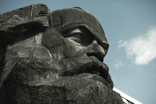 Karl Marx Monument in Chemitz, Saxony, Germany