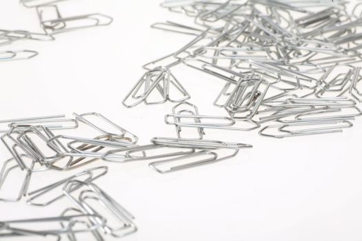 paperclips on white