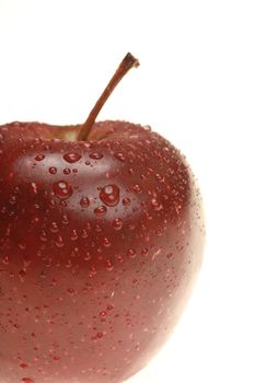 Apple with waterdrops strong backlit shallow DOF...........